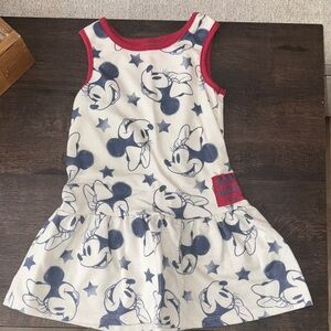 Disney 3T Kids Dress - Red, White, and Blue Minnie Mouse